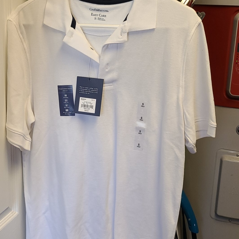 4/$20.  Mens polo style shirt